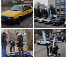 Powiększ zdjęcie Dzień Otwarty - samochody do prezntacji i promocji kierunku mechanik pojazdów samochodowych udostępniły firmy: Citronex Trans Energy, Ultima Auto Zgorzelec oraz prywatni kolekcjonerzy